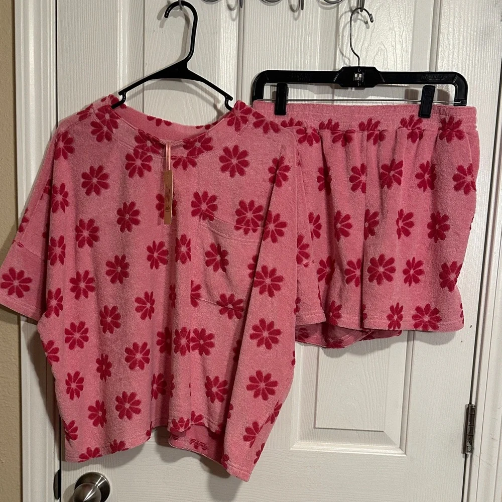 Entro Pink Floral Matching Set